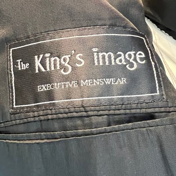 Bespoke The King's Image Suit Jacket Mens Size 48 Black Formal by James Williams - Picture 7 of 8